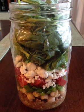 Mediterranea Style Salad in a Jar